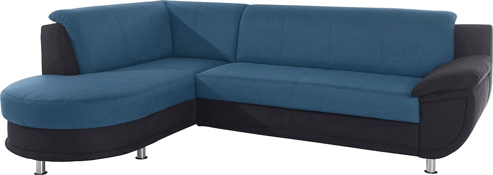 TRENDMANUFAKTUR Ecksofa »Rondo 3, zeitlos und bequem, Materialmix, breite A günstig online kaufen