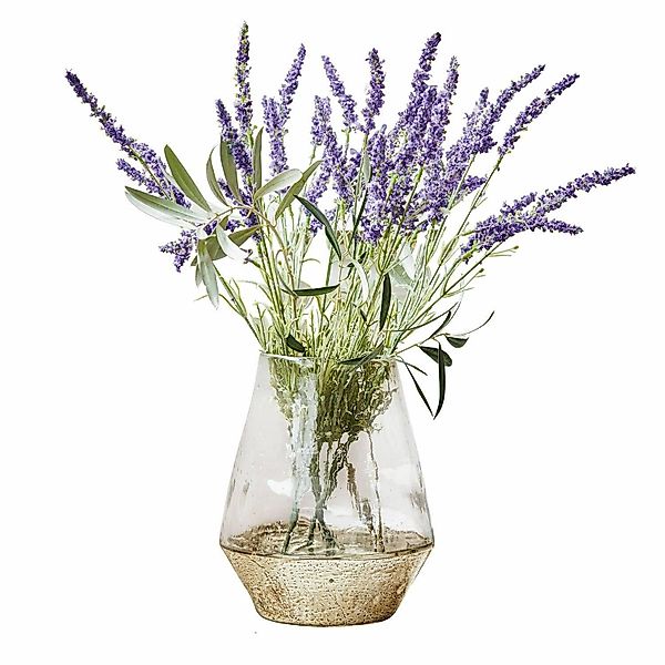 Mirabeau Tischvase Vase Nero gold/klar günstig online kaufen