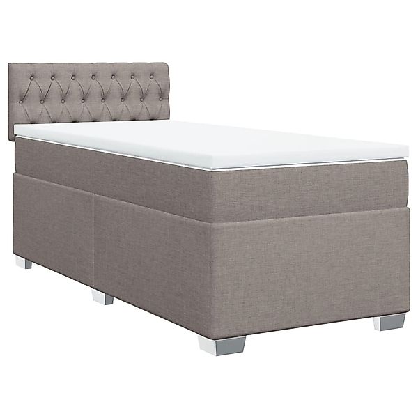 vidaXL Bett Boxspringbett mit Matratze Taupe günstig online kaufen