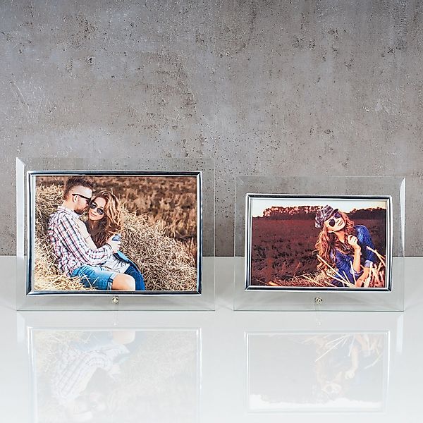 Levandeo® Bilderrahmen, 2er Set Glas Bilderrahmen günstig online kaufen
