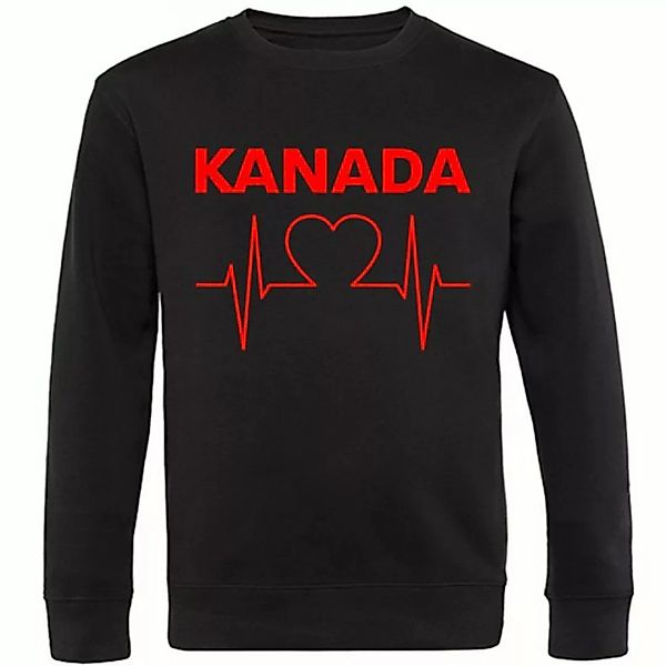 multifanshop Sweatshirt Kanada - Herzschlag - Pullover günstig online kaufen