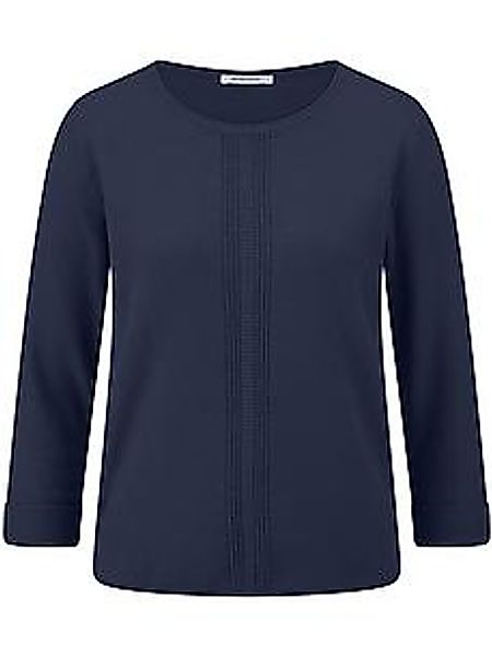 Rundhals-Pullover Peter Hahn blau günstig online kaufen