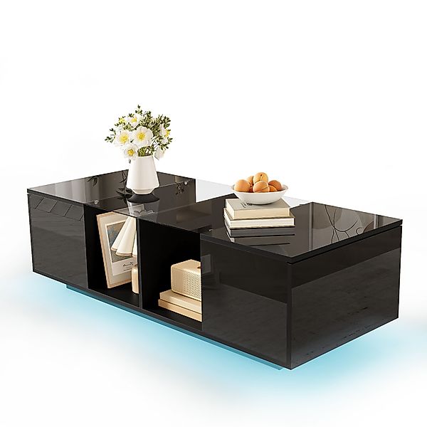 BlingBin Couchtisch Moderner Couchtisch mit LED-Beleuchtung, günstig online kaufen
