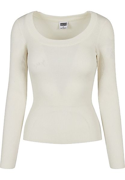 URBAN CLASSICS Sweatshirt Urban Classics Damen Ladies Wide Neckline Sweater günstig online kaufen