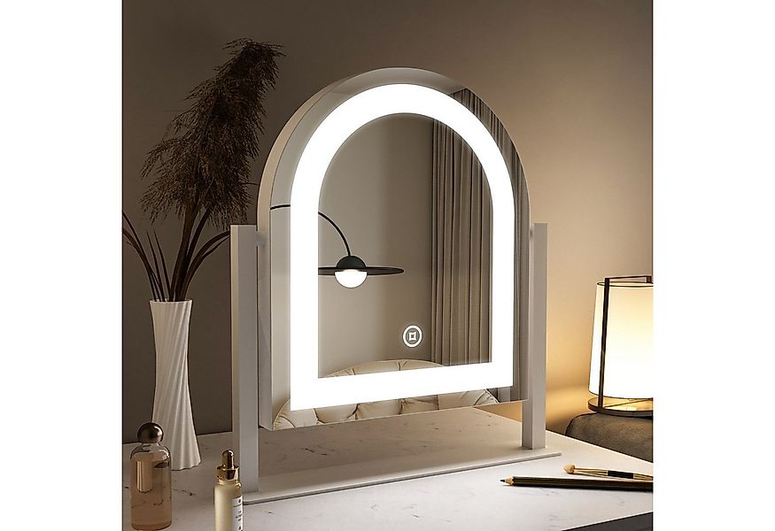 WDWRITTI Schminkspiegel Kosmetikspiegel LED Streifen Kalt/Neutral/Warmweiß günstig online kaufen