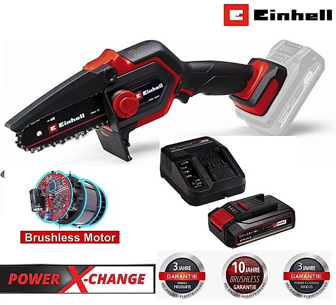 Einhell Akku-Kettensäge Akku-Astkettensäge GE-PS 18/15 Li BL 18 V,mit Akku günstig online kaufen
