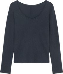 Marc O'Polo DENIM Langarmshirt mit Rollkante günstig online kaufen