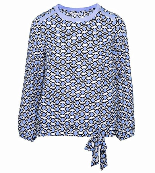 MONACO blue Blusenshirt Longsleeve weit mit grafischem Print günstig online kaufen
