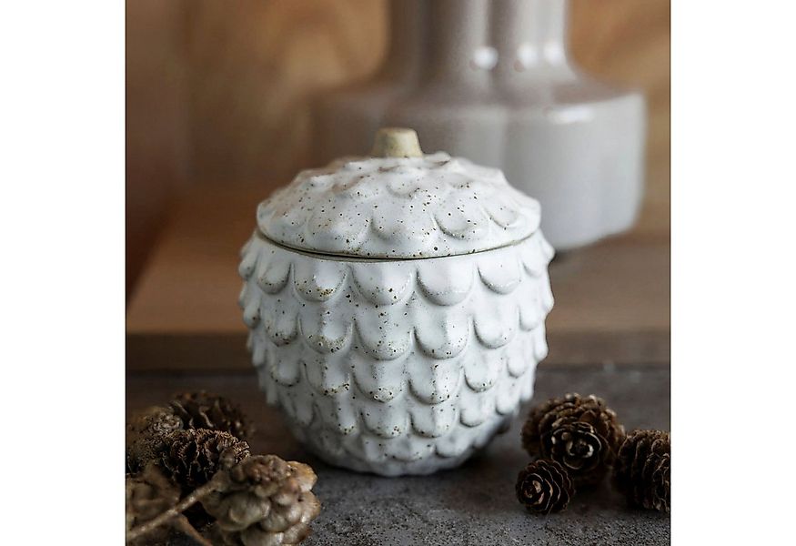 Storefactory Dekoobjekt Zapfen Dose mit Deckel Bergsjö in greige günstig online kaufen