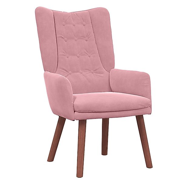 vidaXL Sessel Relaxsessel Rosa Samt (1-St) günstig online kaufen