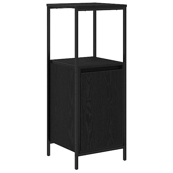 vidaXL Badezimmerspiegelschrank Badschrank mit Regalen Schwarz günstig online kaufen