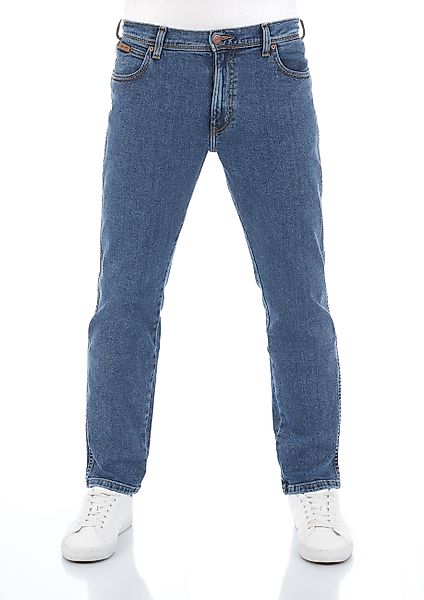 Wrangler Herren Jeans Texas Slim Fit Stretch - Blau - Stonewash günstig online kaufen