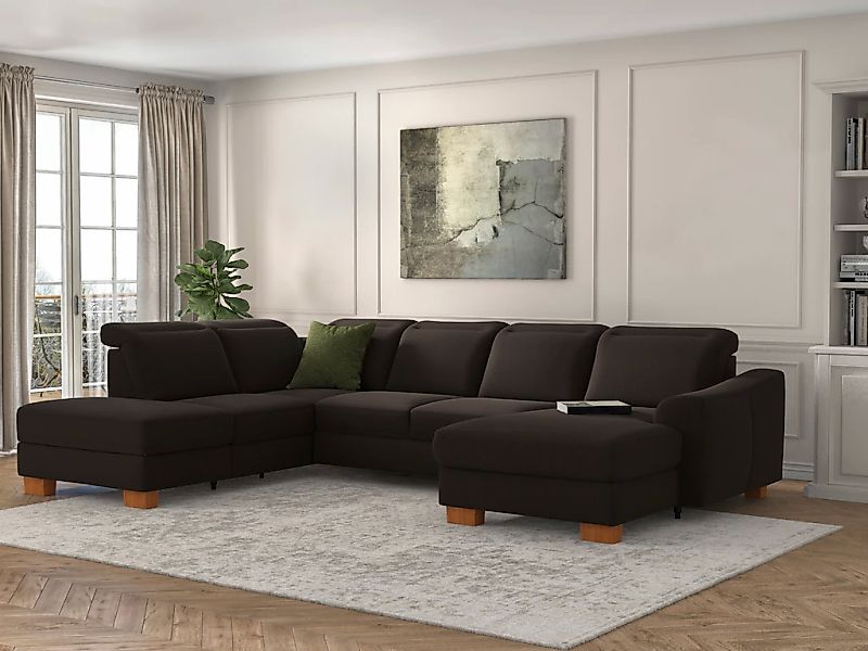 sit&more Wohnlandschaft "Dundee U-Form" mit Federkern und Massivholzfüßen, günstig online kaufen