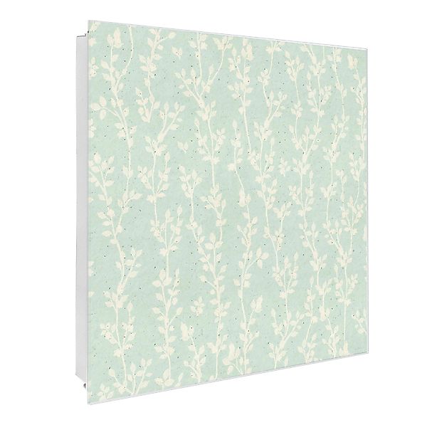 Banjado Großer Schlüsselkasten Glas 30x30cm Weiß Scharnier Links 50 Haken B günstig online kaufen