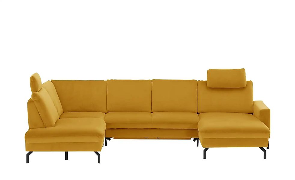 meinSofa Wohnlandschaft  Grace ¦ gelb ¦ Maße (cm): B: 332 H: 89 T: 220.0 Po günstig online kaufen