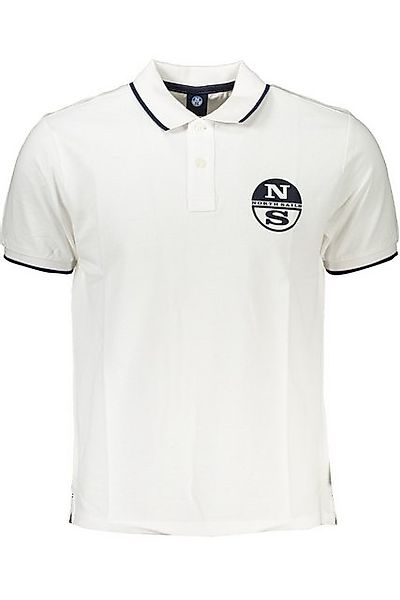 North Sails Poloshirt Herren Kurzarm-Poloshirt Weiß mit Kontrastdetails günstig online kaufen