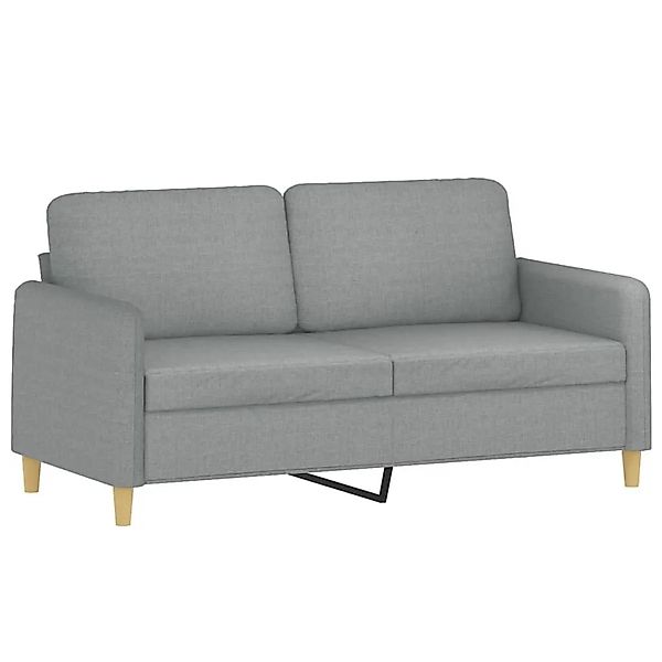 vidaXL 2-Sitzer-Sofa Hellgrau 140 cm Stoff 359478 günstig online kaufen