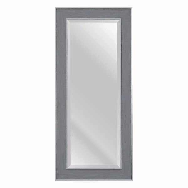 Wandspiegel 56 X 2 X 126 Cm Grau Holz Weiß günstig online kaufen