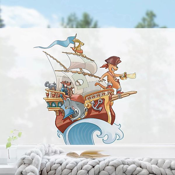 Fensterfolie Piratenschiff günstig online kaufen