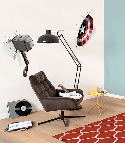 Komar Wandtattoo "Avengers Powerful Weapons - Größe 50 x 70 cm" selbstklebe günstig online kaufen