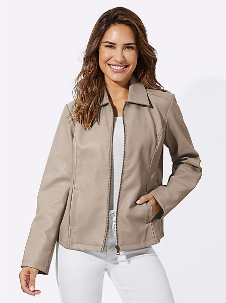 Sieh an! Allwetterjacke Lederimitatjacke günstig online kaufen