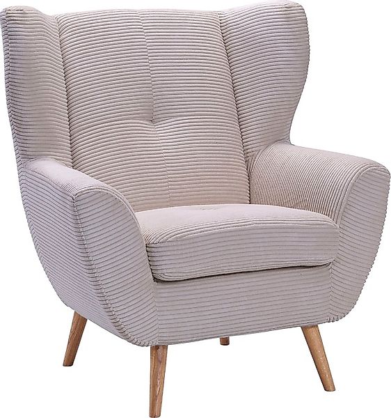 exxpo - sofa fashion Sessel »ALVESTA, Ohrensessel, Loungesessel mit hohem S günstig online kaufen