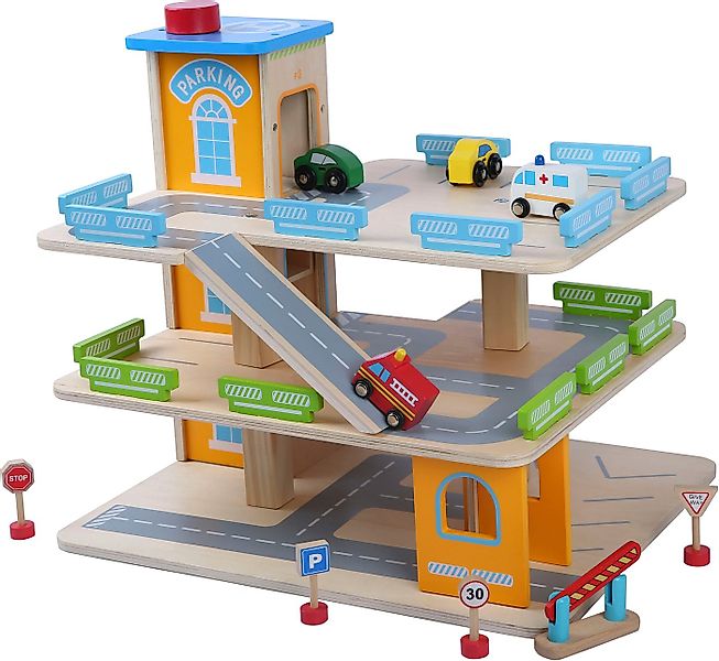CHIC2000 Spiel-Parkgarage bunt, inklusive 4 Autos günstig online kaufen