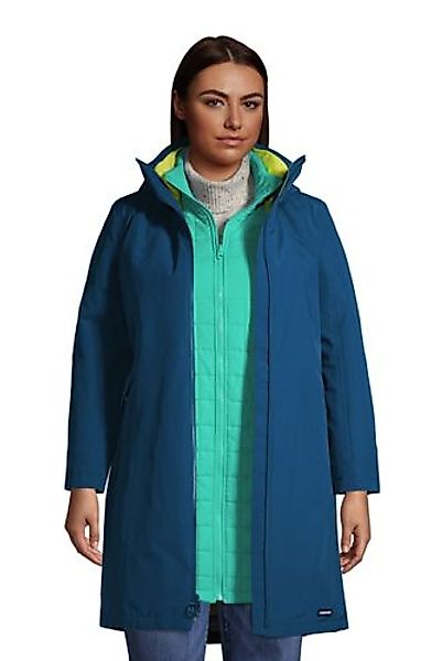 3-in-1-Mantel SQUALL in großen Größen, Damen, Größe: 56-58 Plusgrößen, Blau günstig online kaufen