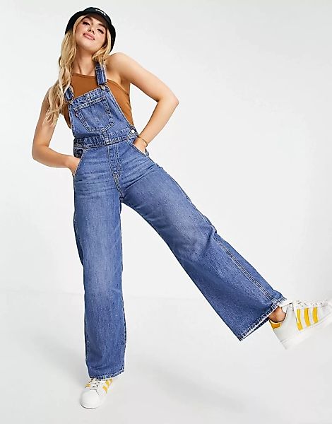 Levi's – Jeans-Overall in mittlerer Vintage-Waschung-Blau günstig online kaufen