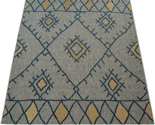 Paco Home Teppich "Kuba 124" rechteckig 4 mm Höhe Flachgewebe, Rauten Desig günstig online kaufen