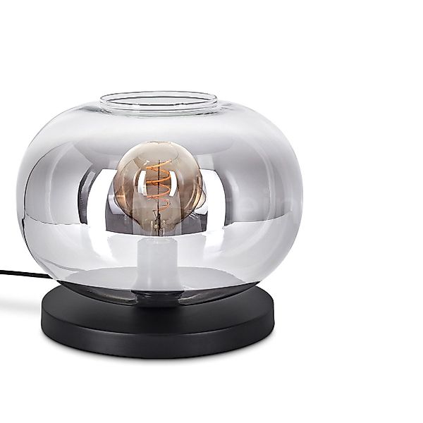 hofstein Tischleuchte Tischlampe aus Metall/Glas in günstig online kaufen