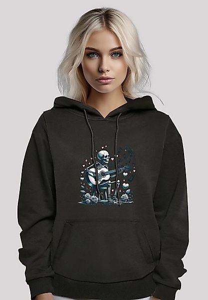 F4NT4STIC Kapuzenpullover Skelett spielt Gitarre, Musik, Liebe Premium Qual günstig online kaufen