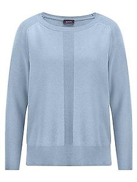 Rundhals-Pullover 1/1-Raglanarm und Kaschmir BASLER blau günstig online kaufen
