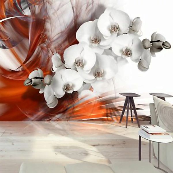artgeist Fototapete Orchid on fire II mehrfarbig Gr. 350 x 245 günstig online kaufen