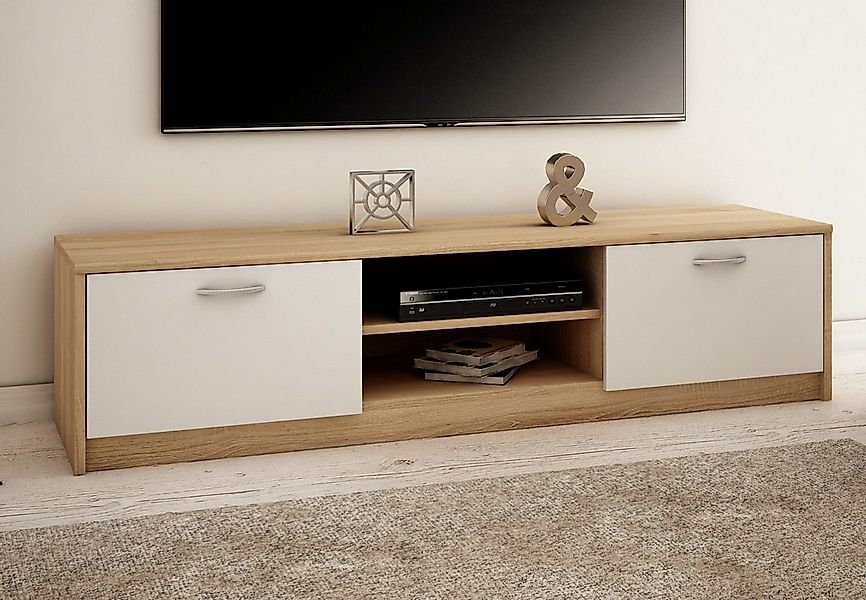 Home Collective TV-Schrank 160cm breit Lowboard mit matter Oberfläche Ferns günstig online kaufen