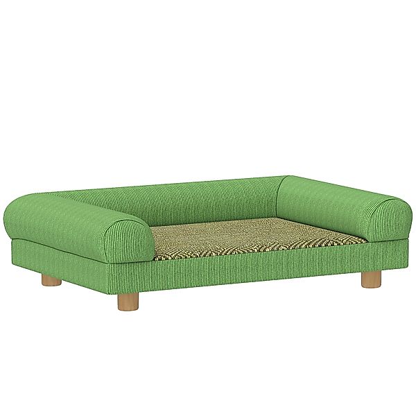 PawHut Hundesofa Hundebett erhöht mit frischer Teppich-Sitzfläche, Armlehne günstig online kaufen