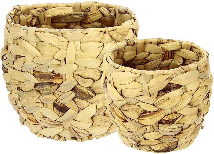 I.GE.A. Übertopf Aus Wasserhyazinthe, 2er Set, günstig online kaufen