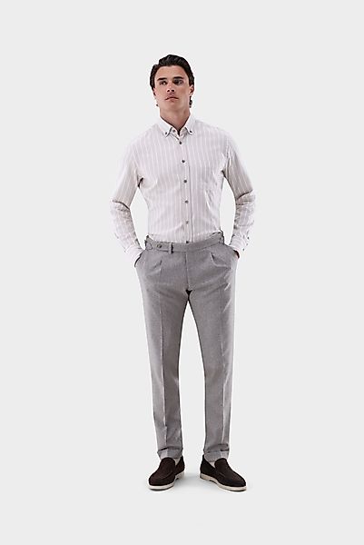 Flanellhemd mit Button Down Kragen Tailor Fit günstig online kaufen