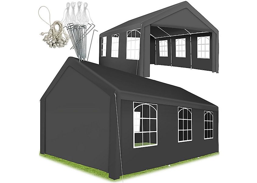 tectake Pavillon Jasko, mit 4 Seitenteilen, (600 x 400 x 315 cm, Komplettse günstig online kaufen