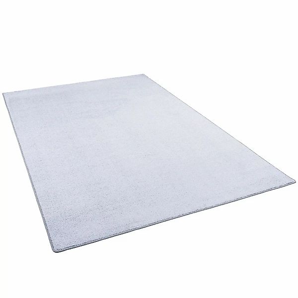 Snapstyle Luxus Soft Velours Teppich Shine Silbergrau 100x100cm günstig online kaufen