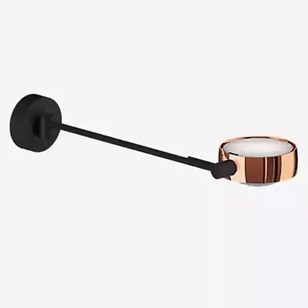 Occhio Sento Letto 40 Up E Wandleuchte LED links, Kopf rosegold/Body schwar günstig online kaufen