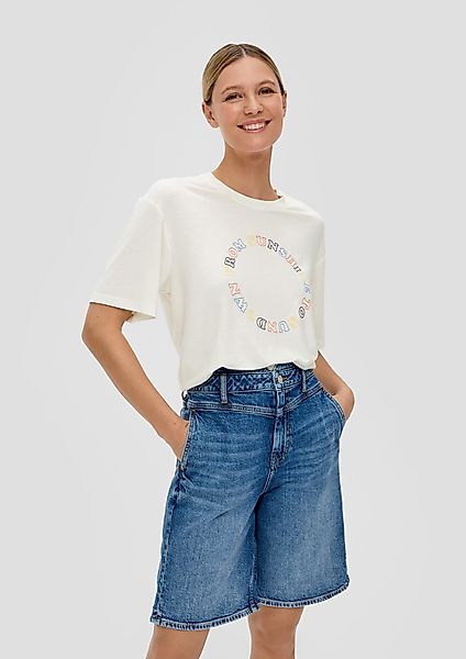 s.Oliver Kurzarmshirt T-Shirt aus Leinenmix mit günstig online kaufen