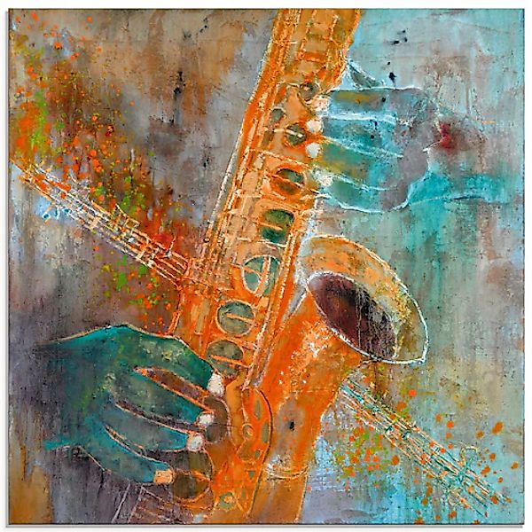 Artland Glasbild »Ein Saxofon« Instrumente 1 Stk. tlg. in verschiedenen Grö günstig online kaufen