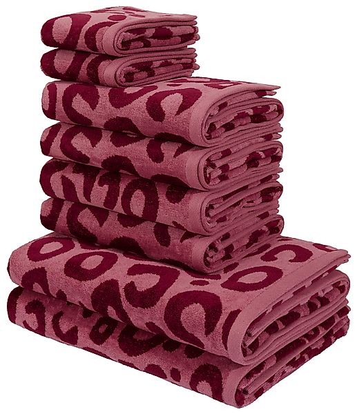 my home Handtuch Set Anna Leopardmuster, günstig online kaufen