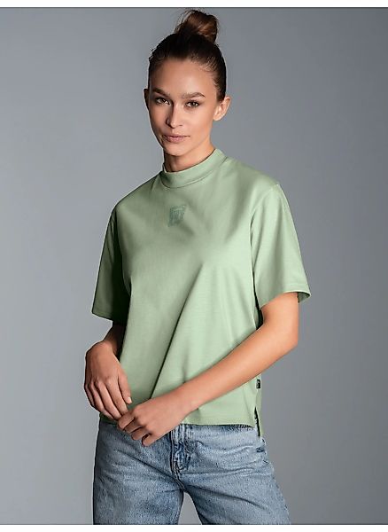 Trigema T-Shirt "TRIGEMA T-Shirt mit Stehkragen" 1 Stk. günstig online kaufen