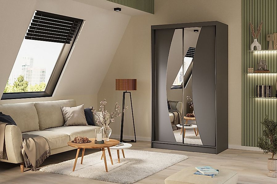 ALTDECOR Schiebetürenschrank VOXI (Kleiderschrank Garderobenschrank mit vie günstig online kaufen