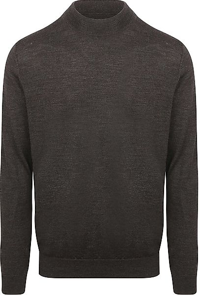 Profuomo Turtleneck Merino Pullover Dunkelbraun - Größe M günstig online kaufen