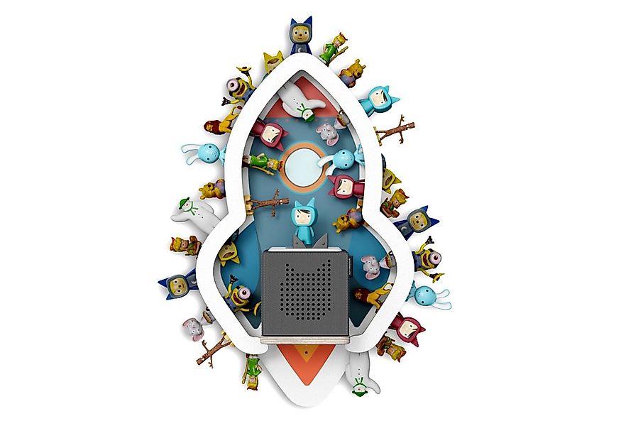 Holzura Kinderregal Tonieregal für Toniebox, Kinderregal Rakete Regal für T günstig online kaufen