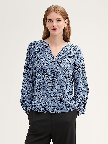 TOM TAILOR Langarmbluse Gemusterte Bluse mit günstig online kaufen