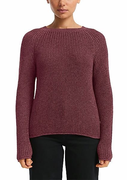 QS Strickpullover mit Strickmuster und Rundhalsausschnitt günstig online kaufen
